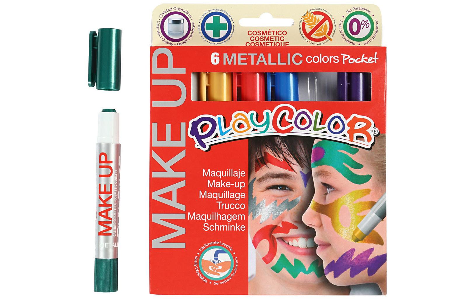 Eulenspiegel Schminkstifte – Set – 6 Farben, Metallic