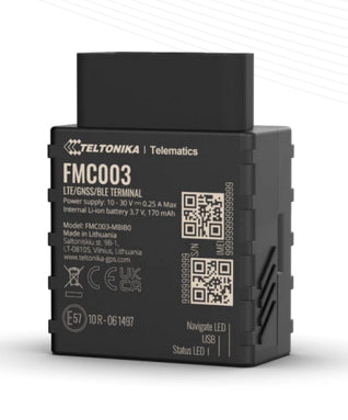 Teltonika FMC003 – GPS-Tracker, 4G LTE Cat 1, Single-SIM, 170 mAh Akku, IP41, Schwarz