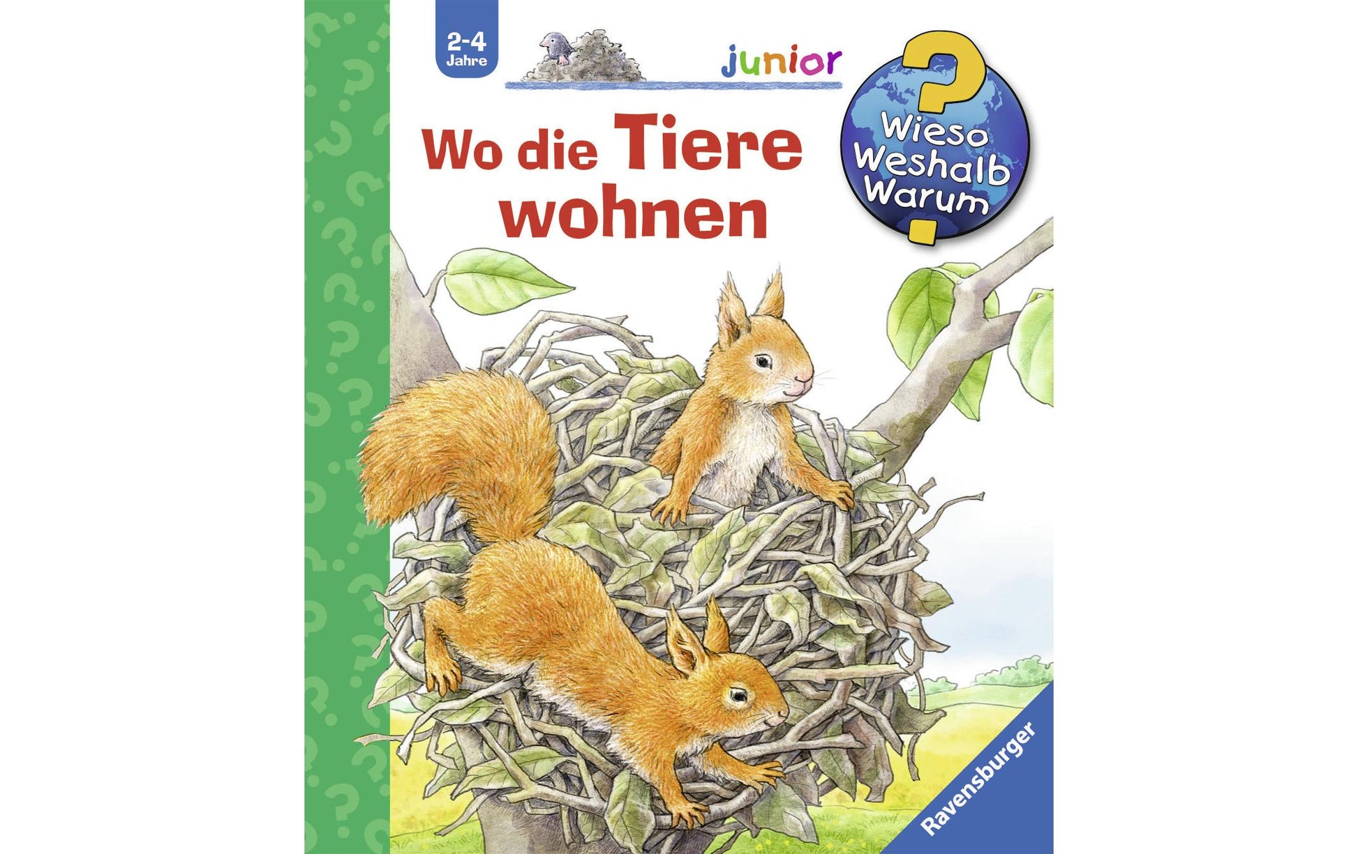 Ravensburger Buch – Wo die Tiere wohnen, Hardcover, 16 Seiten, Deutsch, 2–4 Jahre
