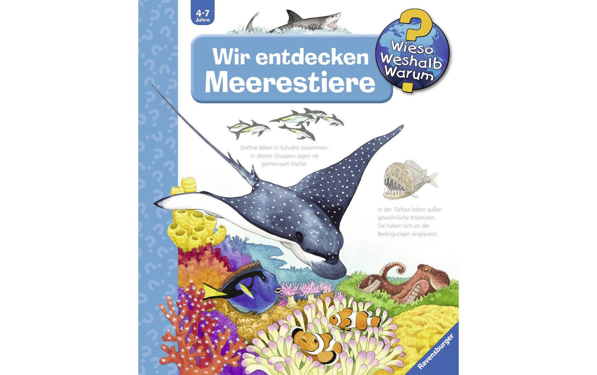 Ravensburger Buch – Wieso? Weshalb? Warum? – Meerestiere, Hardcover, 16 Seiten, Deutsch, ab 4 Jahren