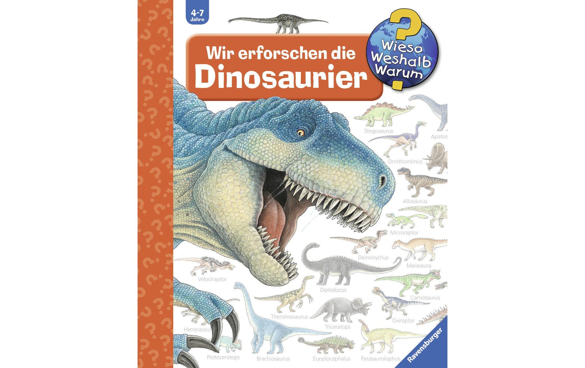 Ravensburger Buch – Wir erforschen die Dinosaurier, Spiralbindung, 16 Seiten, Deutsch, ab 4 Jahren