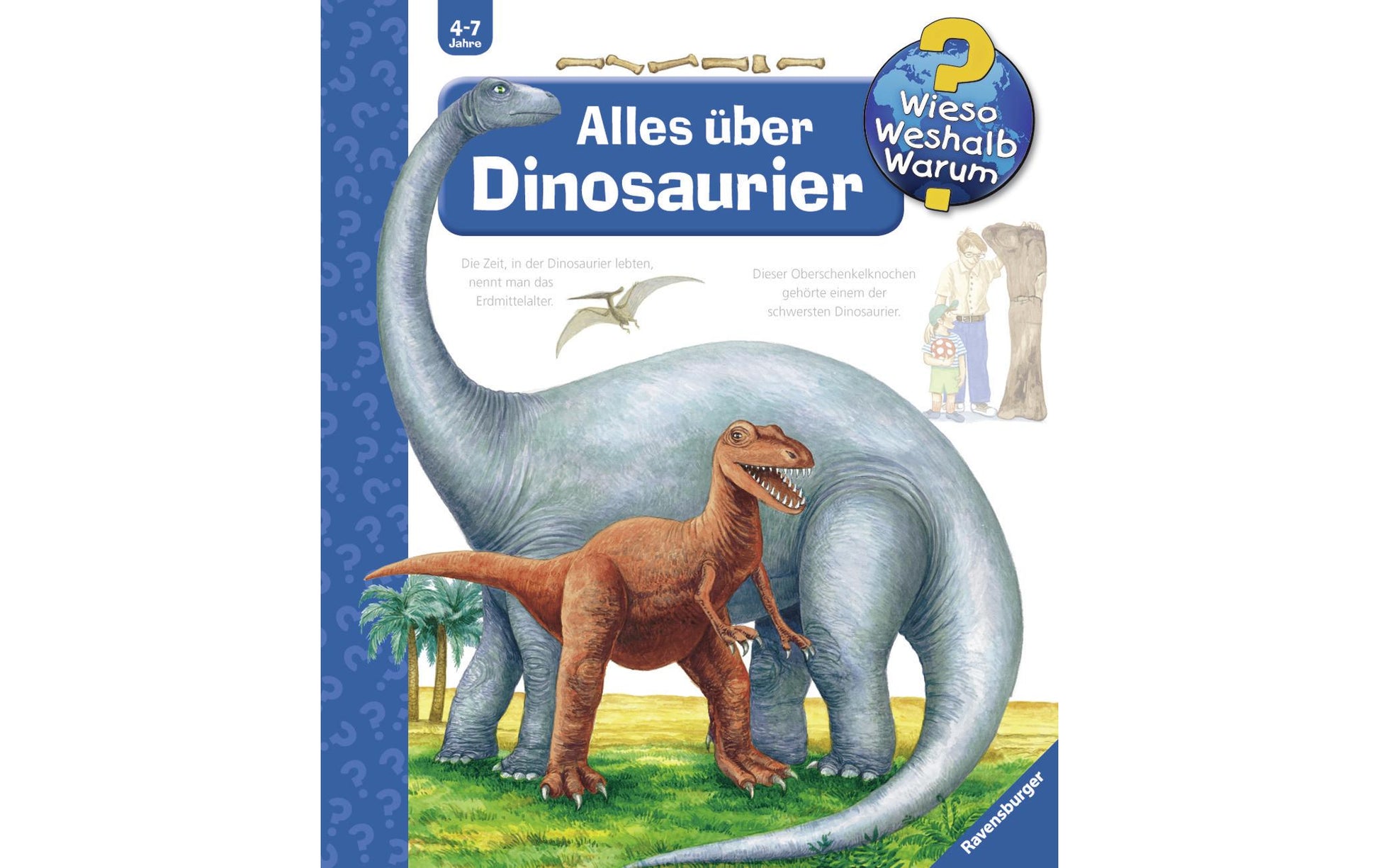 Ravensburger Buch – WWW12 Alles über Dinosaurier, Hardcover, 16 Seiten, Deutsch, ab 4 Jahren