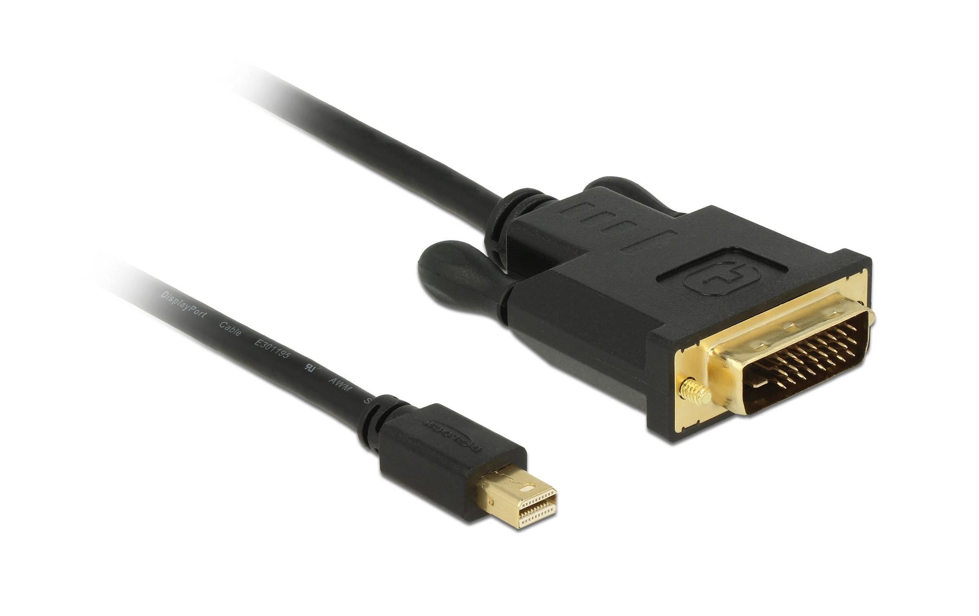 DeLOCK Mini-DisplayPort auf DVI-D Kabel DP 1.1 1920×1200 60 Hz – 5 m