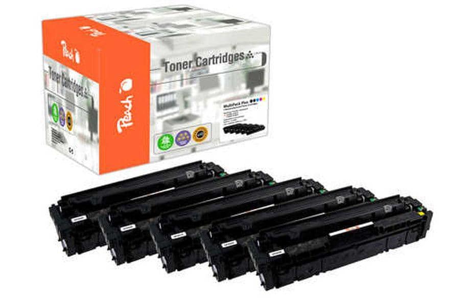 Peach Toner-Multipack HP 201X – BK/C/M/Y, 2300 Seiten – für HP Color LaserJet Pro MFP M270/M252N/M277 und andere