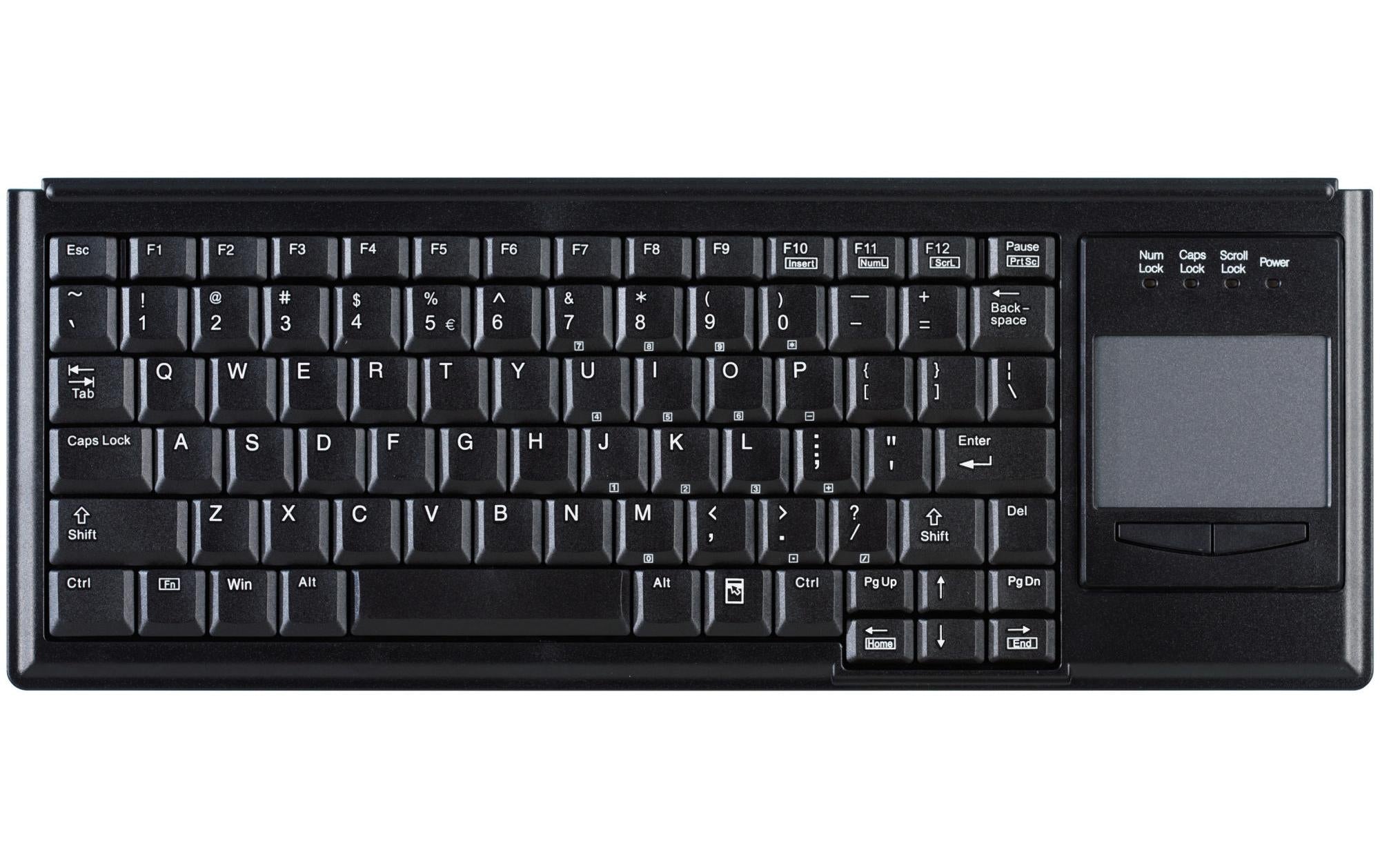 Active Key AK-4400 – Tastatur, kabelgebunden (USB-A), CH-Layout (DE-CH), TKL (ohne Ziffernblock), Scherenmechanik