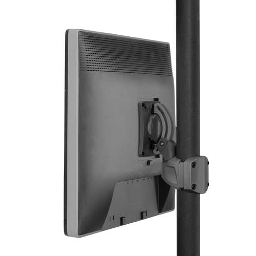 Chief K0P100B – Monitorarm Tischhalterung – Klemme/Durchführung – VESA 75×75/100×100 mm – bis 18,1 kg/Monitor