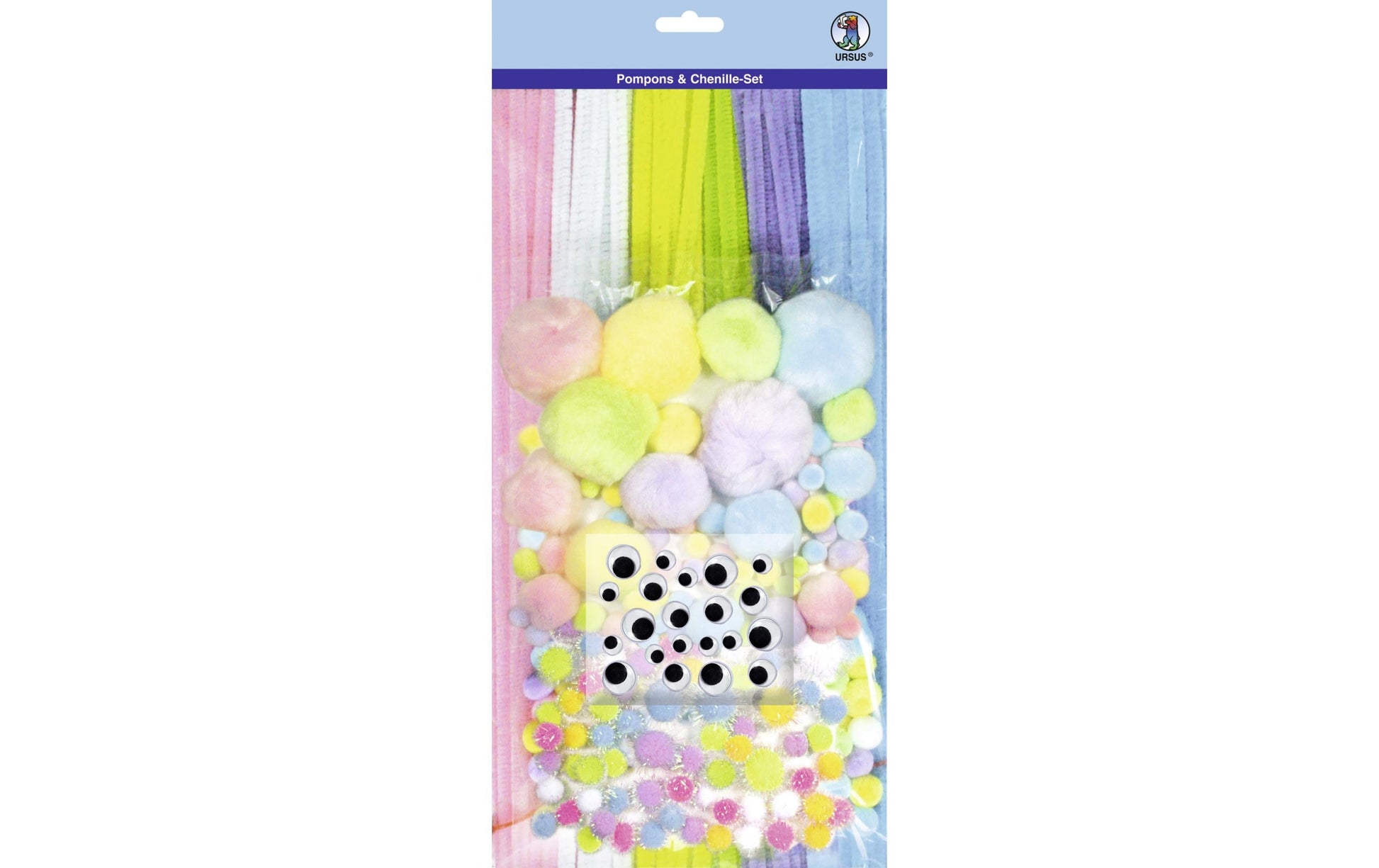 URSUS Pompons- & Chenille-Set – Motiv 1 – 300-teilig