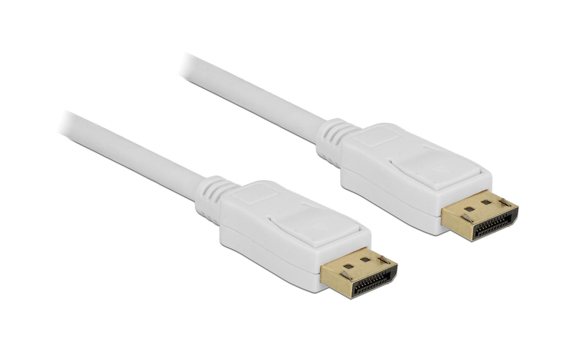 DeLOCK DisplayPort Kabel DP 1.2 4K 60 Hz – 10 m – Weiss