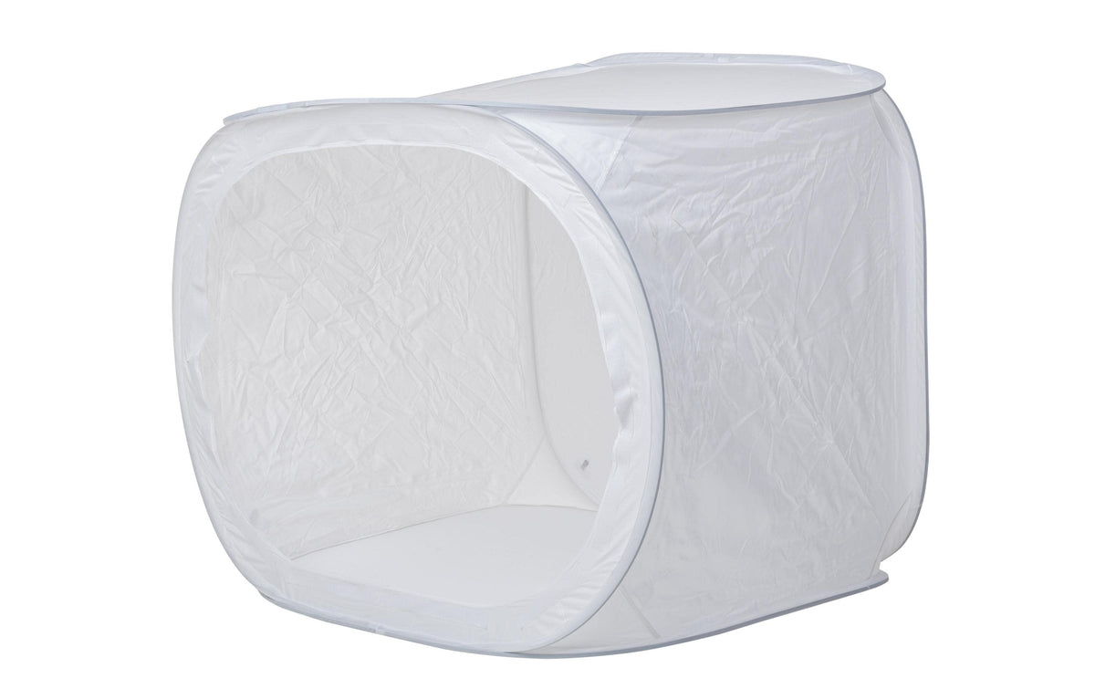 Dörr 373394 Faltbare Aufnahmebox – 1200 × 1200 mm, Weiss – inkl. 4 farbige Hintergründe