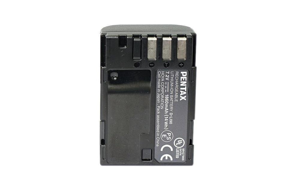 Pentax D-LI90 Akku – 1.850 mAh, 7,2 V (13,32 Wh) – für Pentax K-3, K7, K5 und andere – Schwarz