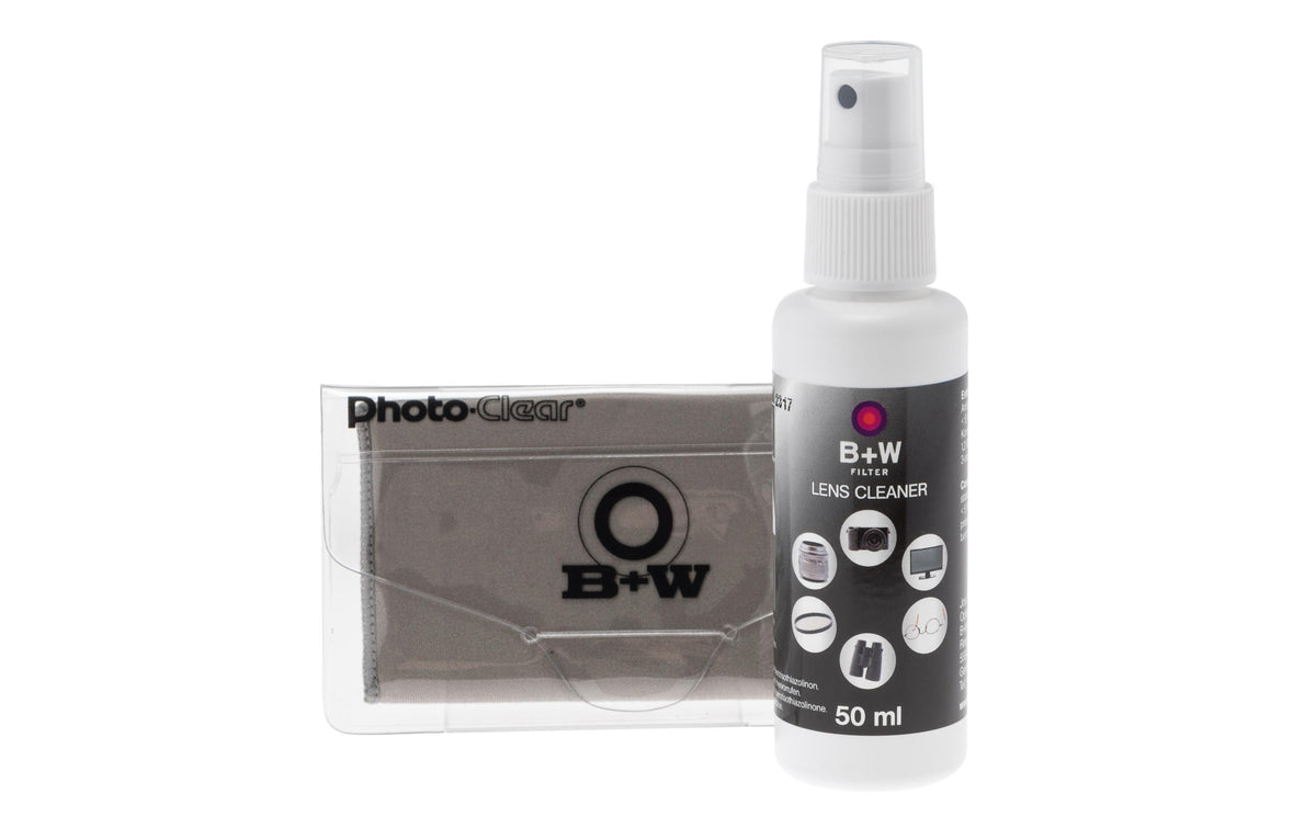 B+W Reinigungsset – 50 ml, Spraydose, Blau, Weiss