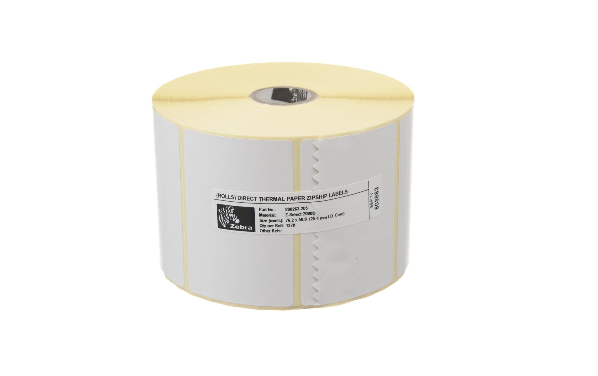 Zebra Z-Select 2000D – Etiketten (Rolle) 76 × 51 mm – permanent haftend – Thermodirekt – 1370 Etiketten/Rolle