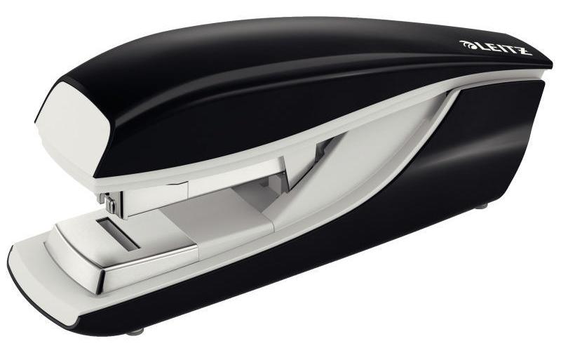 Leitz NeXXt 5523 – Hefter, 40 Blatt, für 24/6, 26/6, 24/8, Flat-Clinch, Einlegetiefe 38 mm, schwarz