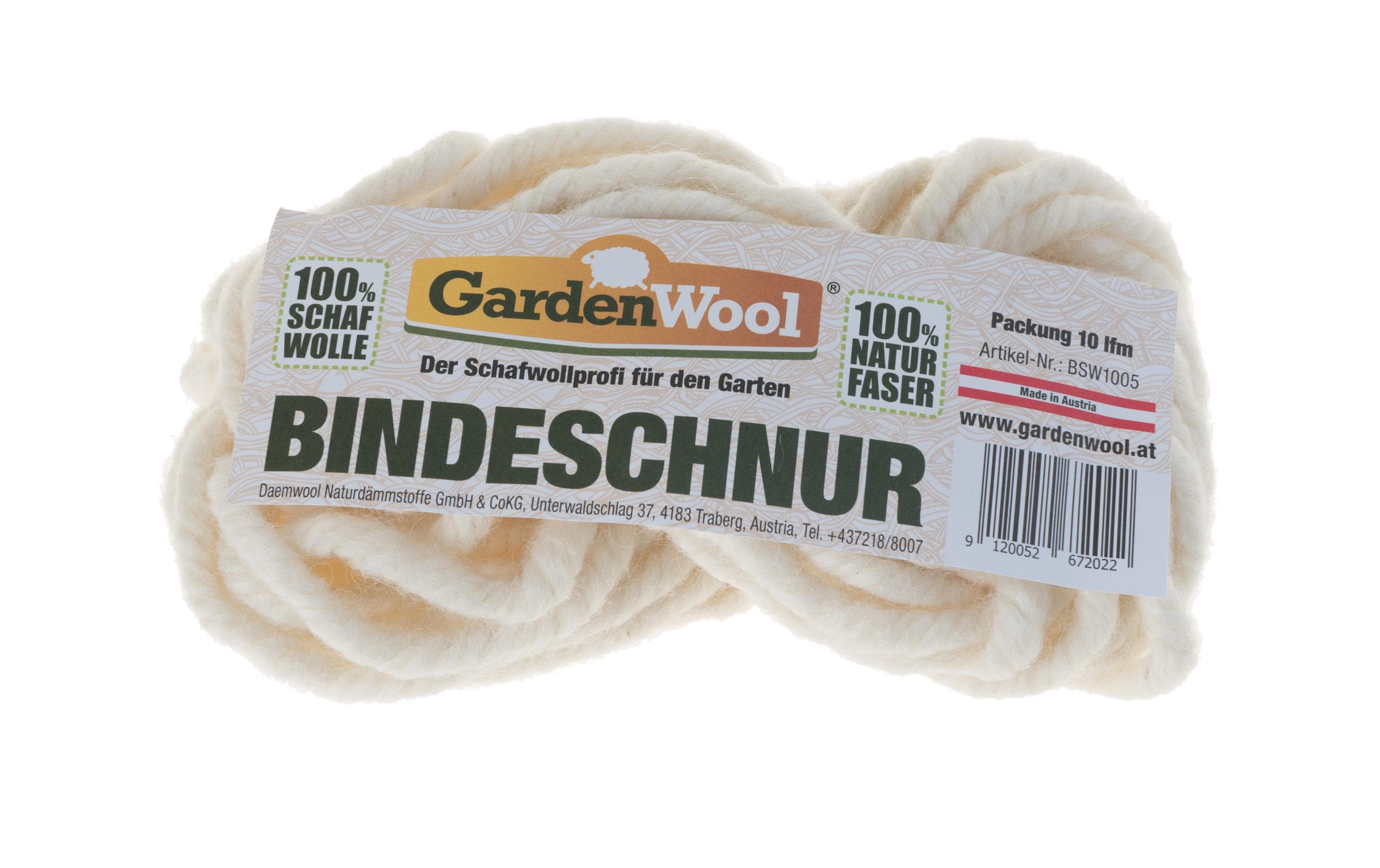 Gardenwool Schnur – 10 m, naturweiss