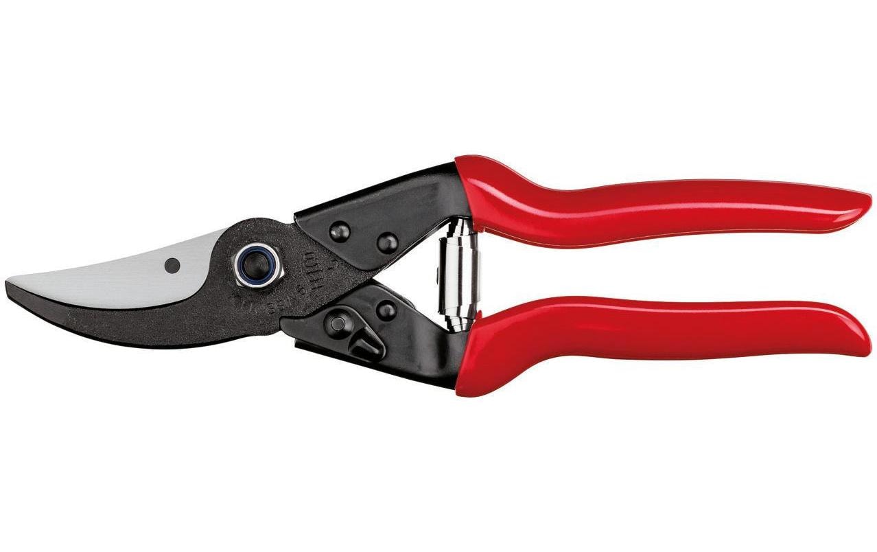 Felco 5 – Gartenschere 25 mm, Amboss, Stahlgriff, Rot, 1 Stk.