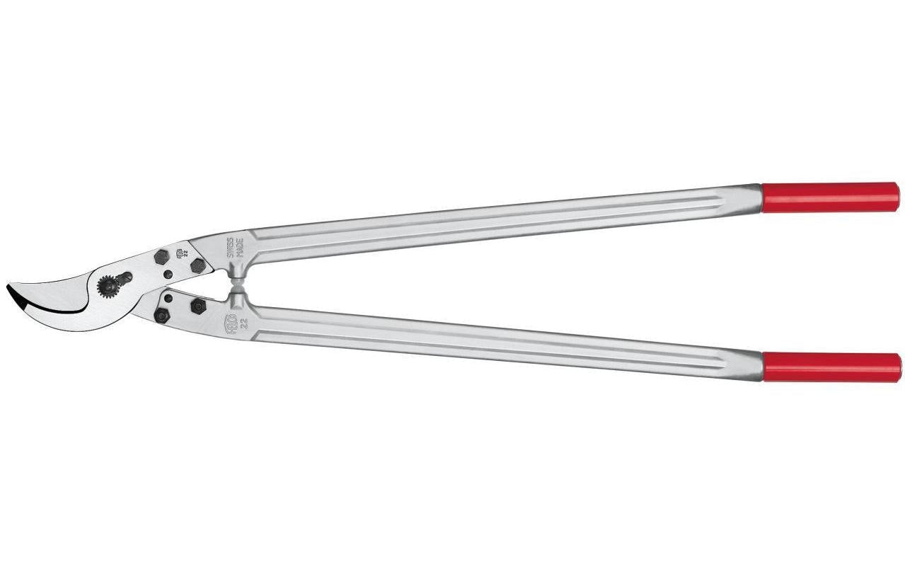 Felco 22 – Zweihandastschere Schnittbreite 45 mm, Amboss, Aluminiumgriff, Rot, 1 Stk.