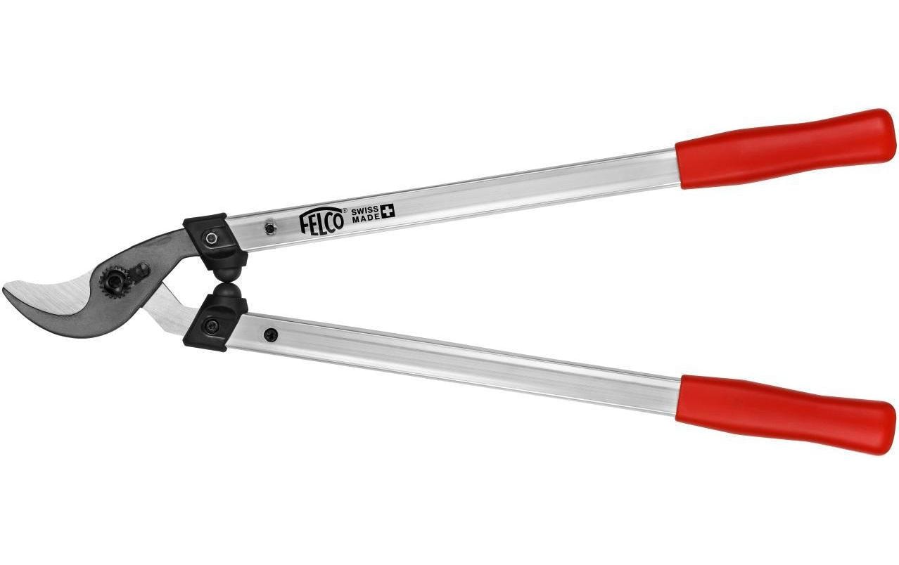Felco 211-60 – Amboss-Astschere 35 mm, Aluminiumgriff, CE, Grau/Rot