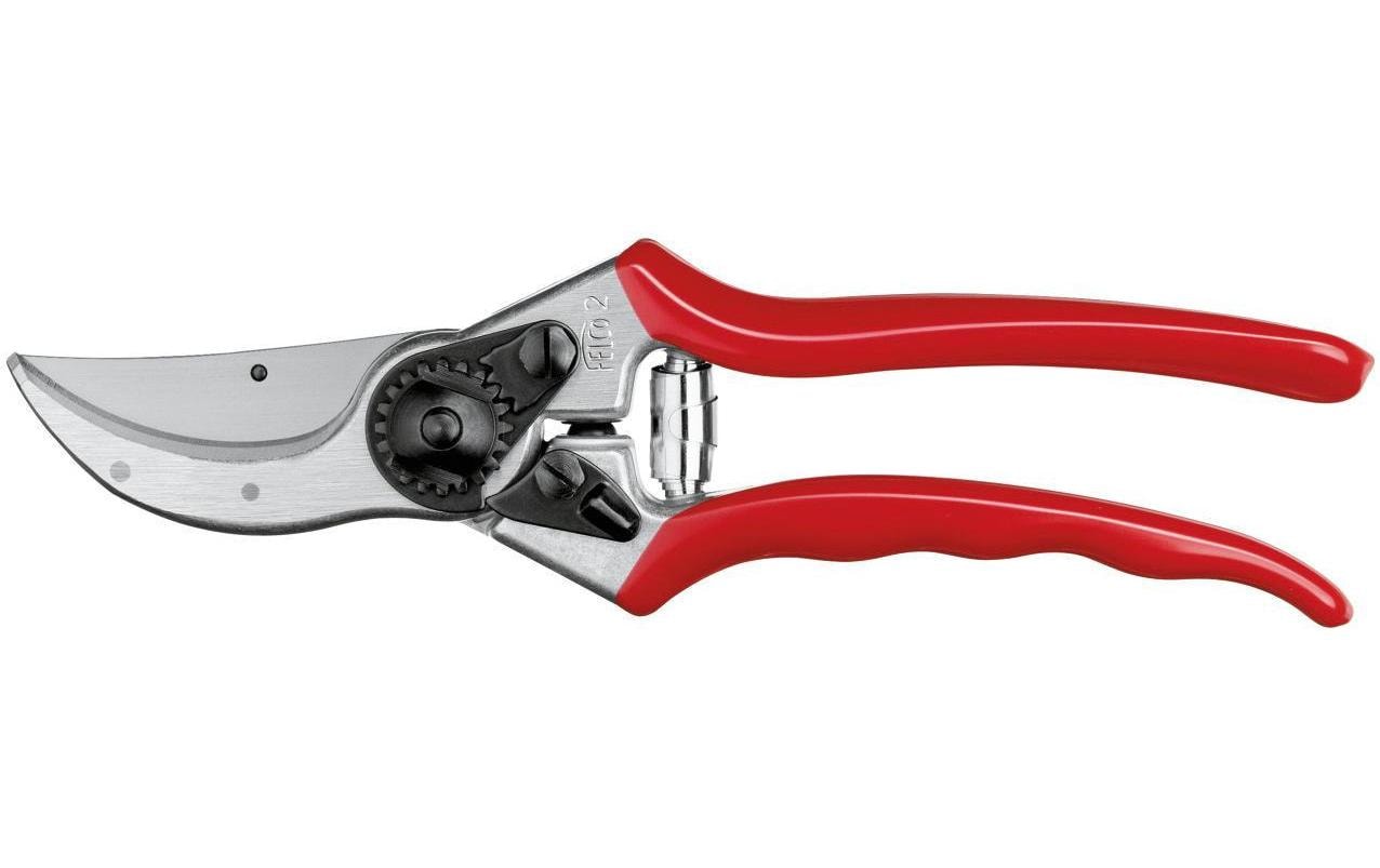 Felco 2 – Gartenschere 215 mm, Aluminiumgriff, Sicherheitssperre, Rot, 1 Stk.