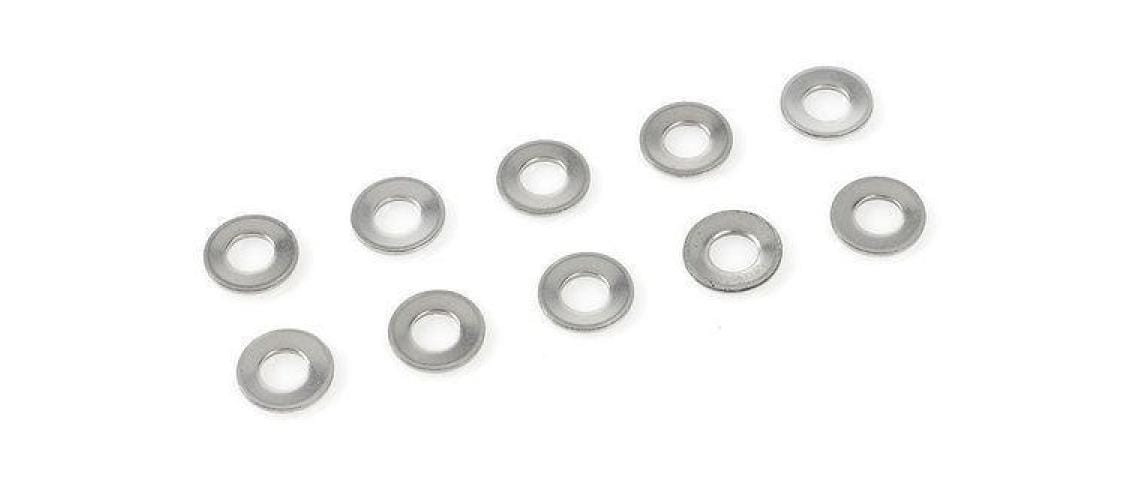 Oem U-Scheiben M2,5 – Ø 2,5/4 × 0,2 mm, Stahl, verzinkt, 30 Stk.