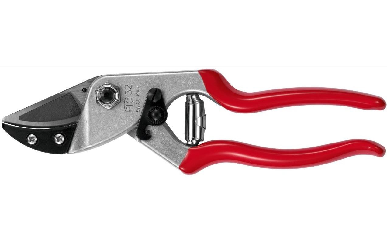 Felco 32 Amboss-Gartenschere, Länge 210 mm, Schnittbreite 25 mm, Aluminiumgriff