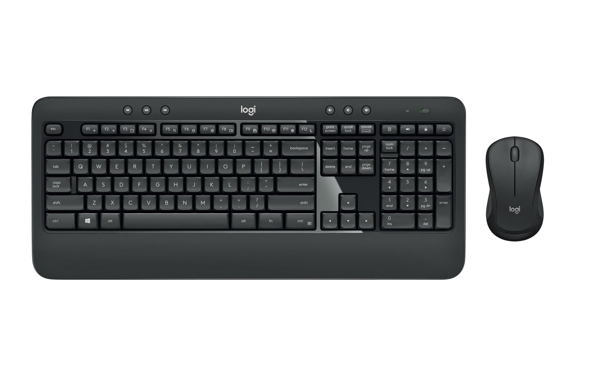 Logitech MK540 – Tastatur- und Maus-Set – 2,4 GHz USB-A (Unifying-Empfänger) – QWERTZ (DE) – Schwarz/Weiss