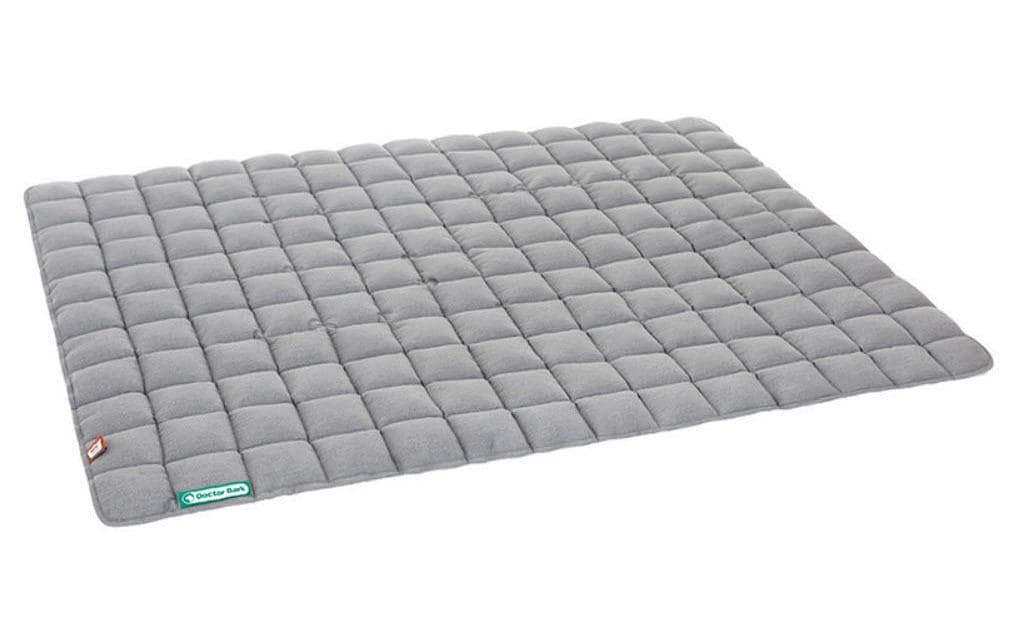 Doctor Bark Wohndecke – Baumwoll-Mischgewebe, Hellgrau – 110 × 140 cm