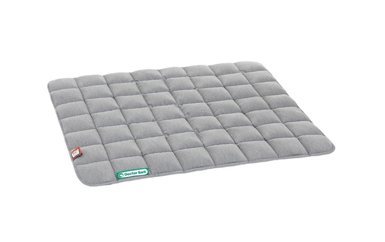 Doctor Bark Wohndecke – Baumwolle, Hellgrau – 70 × 80 cm