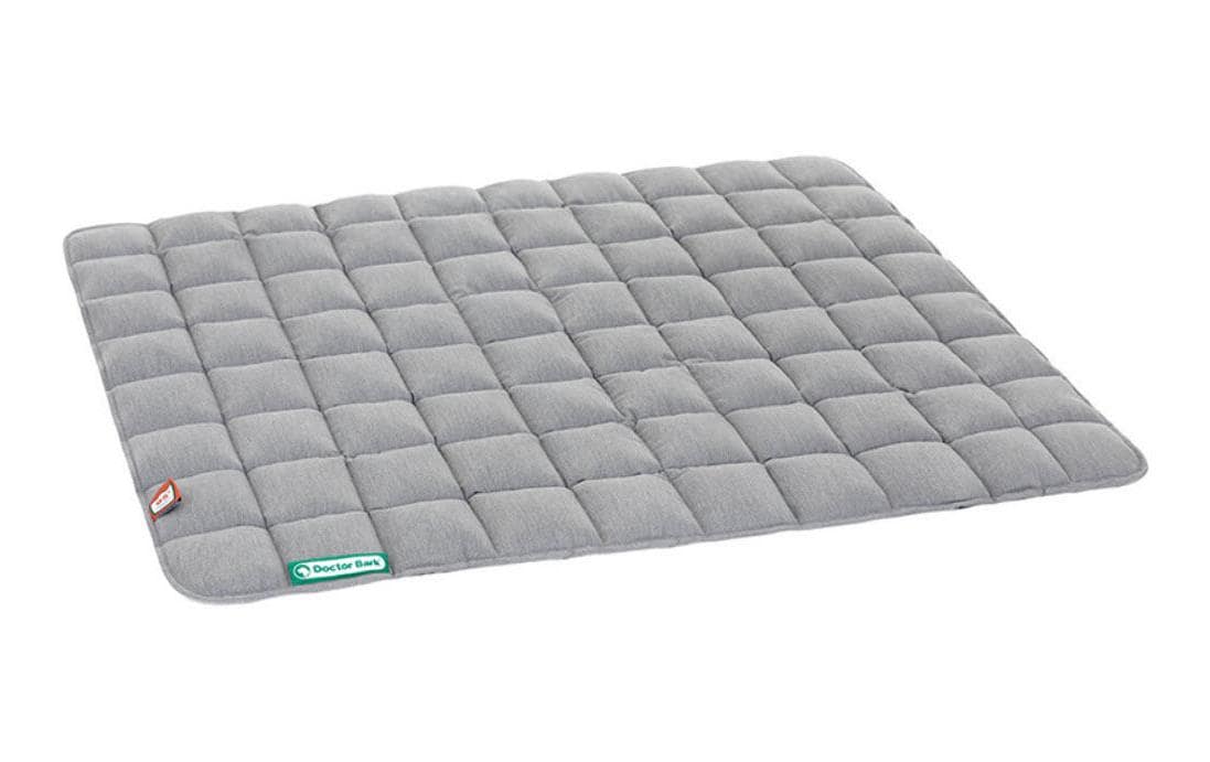 Doctor Bark Wohndecke – Baumwolle, Hellgrau – 80 × 100 cm