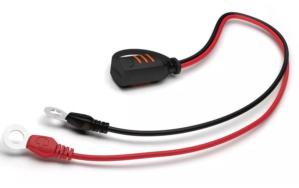 Ctek Adapterkabel, Ringkabelschuhe 6,4 mm, 0,4 m, IP65 – Schwarz/Rot