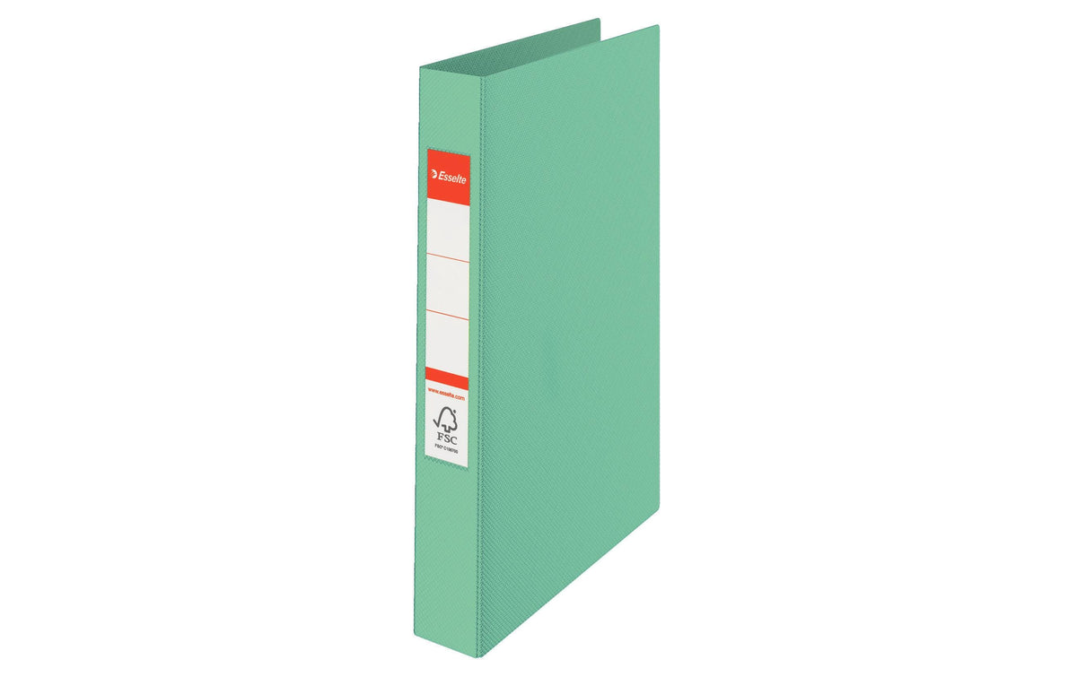 Esselte Colour'ICE Ringbuch – 2-Ring – für A4 – Rückenbreite 2,5 cm – Grün