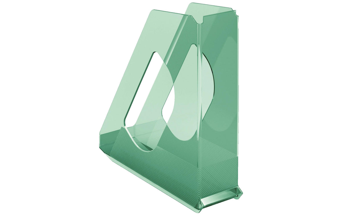 Esselte Stehsammler – B 72 × H 256 × T 260 mm, grün, Polystyrol (PS), 1 Stück