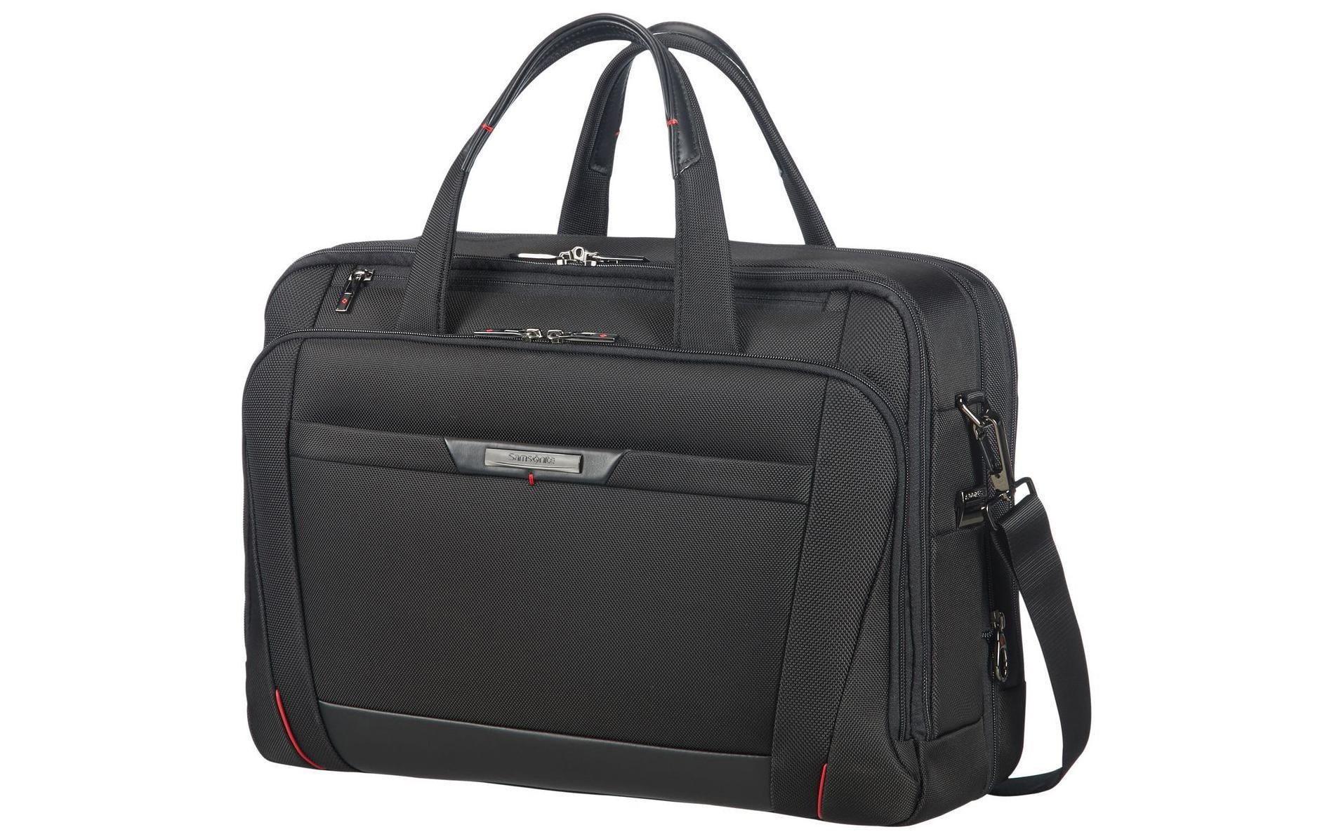 Samsonite Pro-DLX 5 Notebook-Tasche – 17/23 l, RFID-Fach, Aufsteckfunktion, Nylon, Schwarz