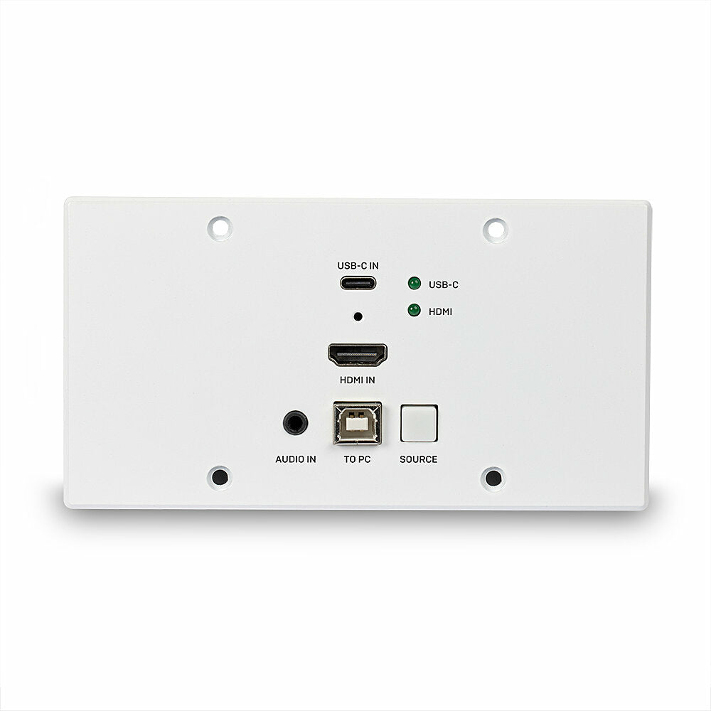 Lindy HDMI/USB-C KVM-Extender über HDBaseT, bis 150 m, EU WallPlate