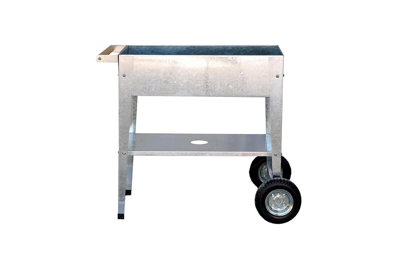 Herstera Pflanzwagen – 75 × 35 × 80 cm – Stahl, Silber