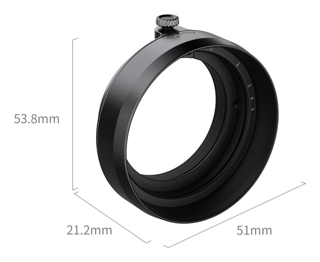 SmallRig 5215 Gegenlichtblende – für Fujifilm X – Schwarz