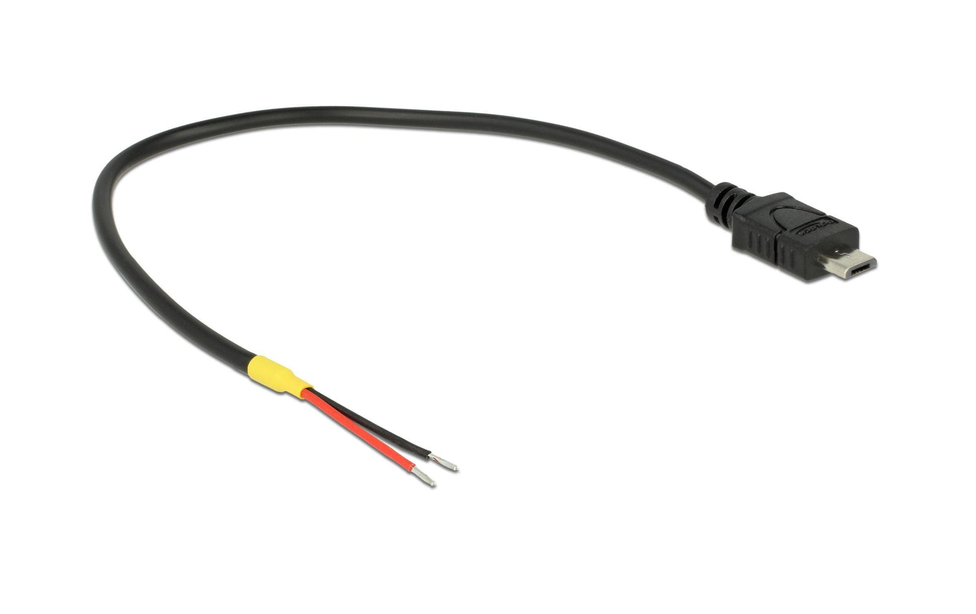 DeLOCK Stromkabel – Micro-USB B–offen, 0,2 m, 2-polig, schwarz