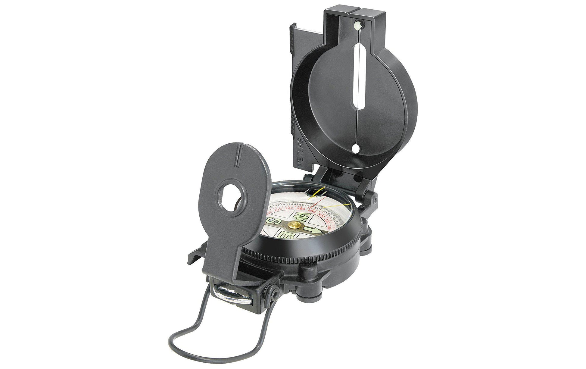National Geographic Magnetischer Handkompass – mit Lineal – 85 × 26 × 58 mm – schwarz