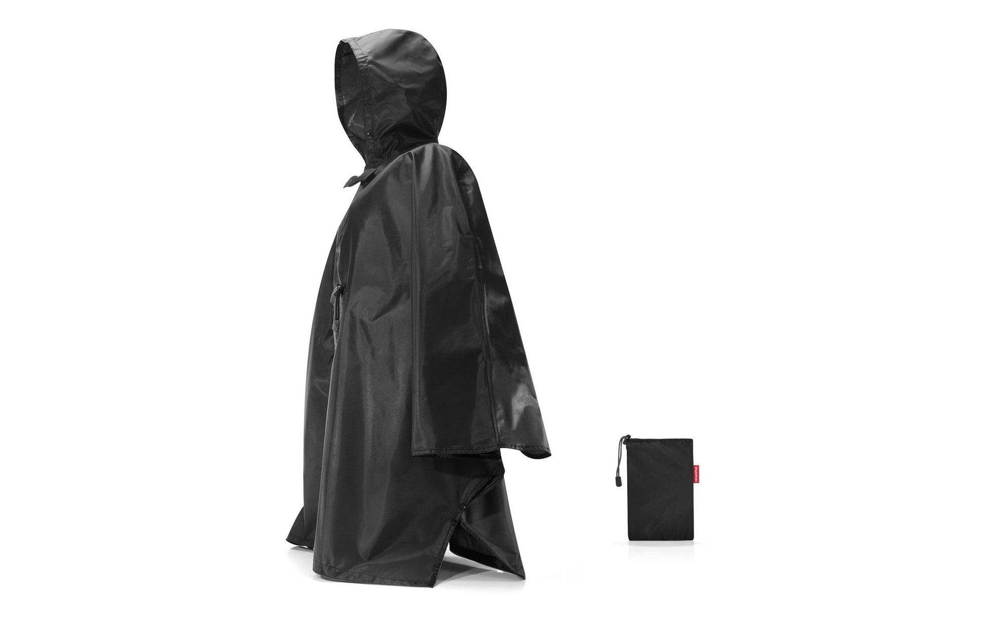 Reisenthel Regenponcho – wasserfest, Zip-In-Funktion – M/L – schwarz – Polyester – 1 Stk.