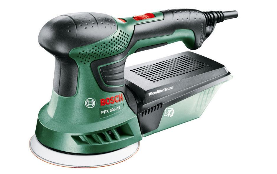 Bosch Exzenterschleifer PEX 300 AE – 270 W – Klettverschluss – Ø 125 mm – Mikrofilter