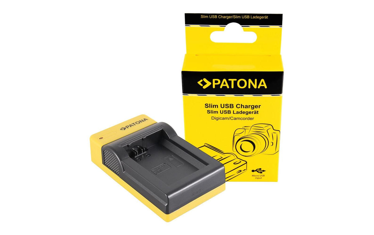 PATONA Ladegerät 151580 – 46 × 85 mm – schwarz – für Sony NP-FW50