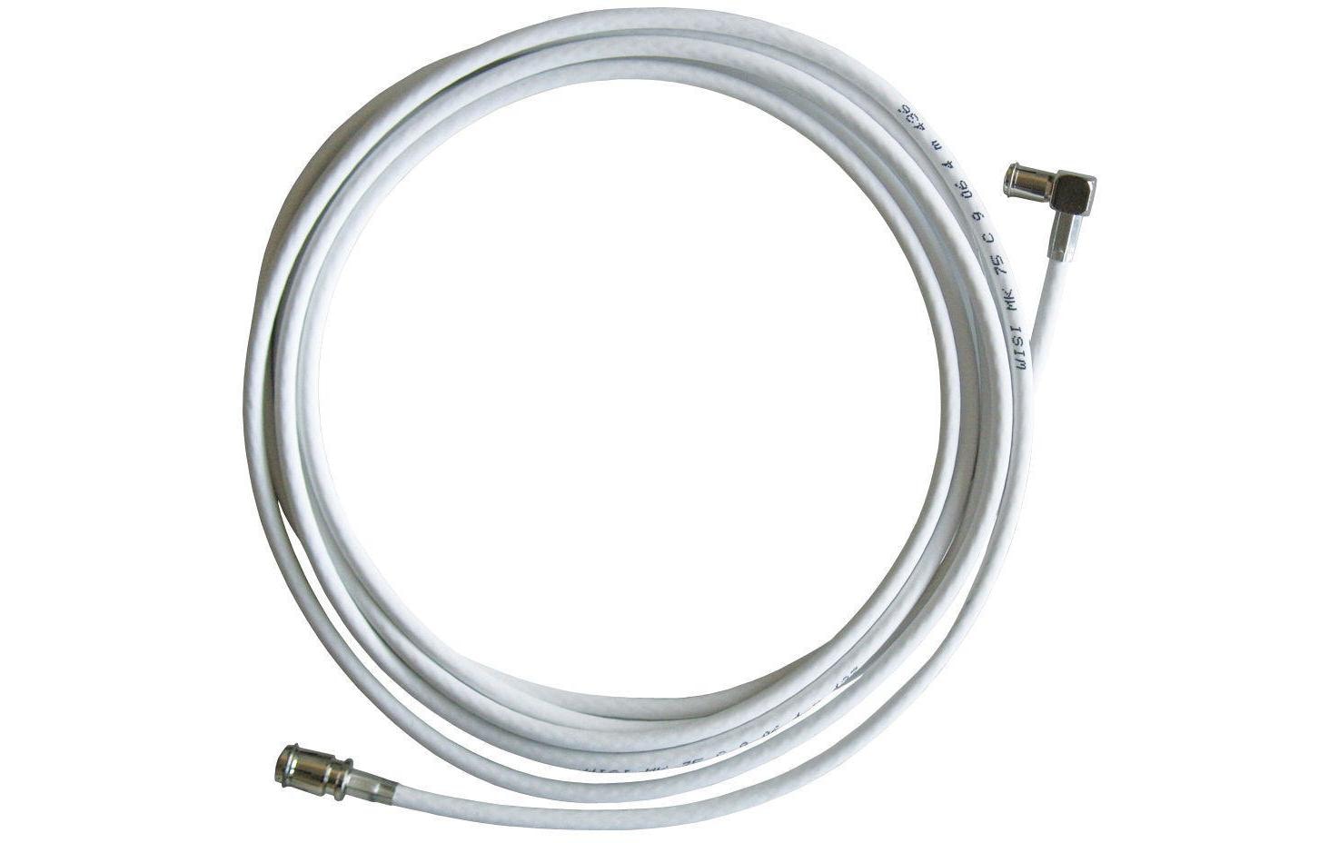 Axing Koax-Antennenkabel (IEC) – 5 m – Weiss – für Cablecom-Modem