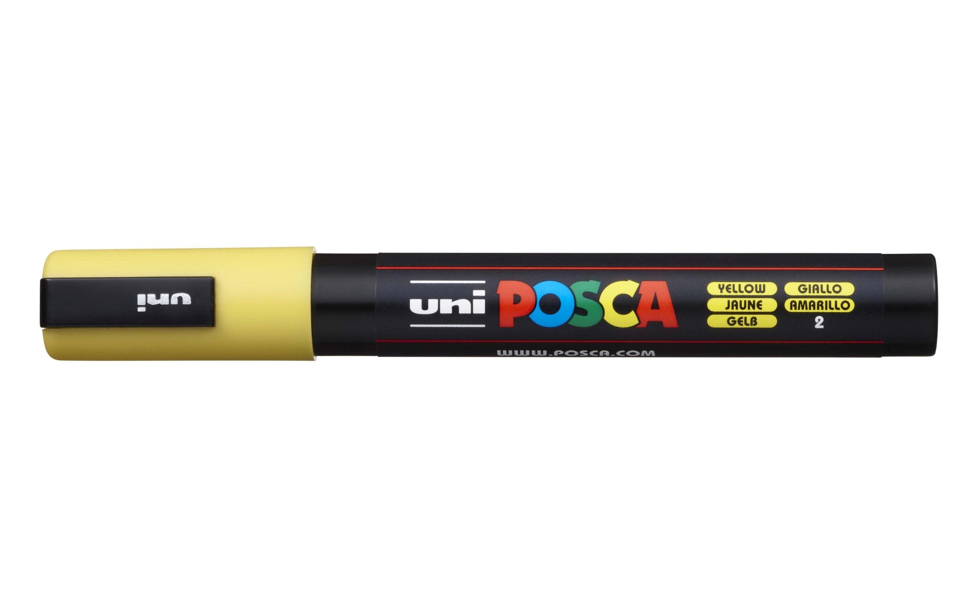 Uni-Ball POSCA PC-5M Acrylmarker – Rundspitze 1,8–2,5 mm – Gelb