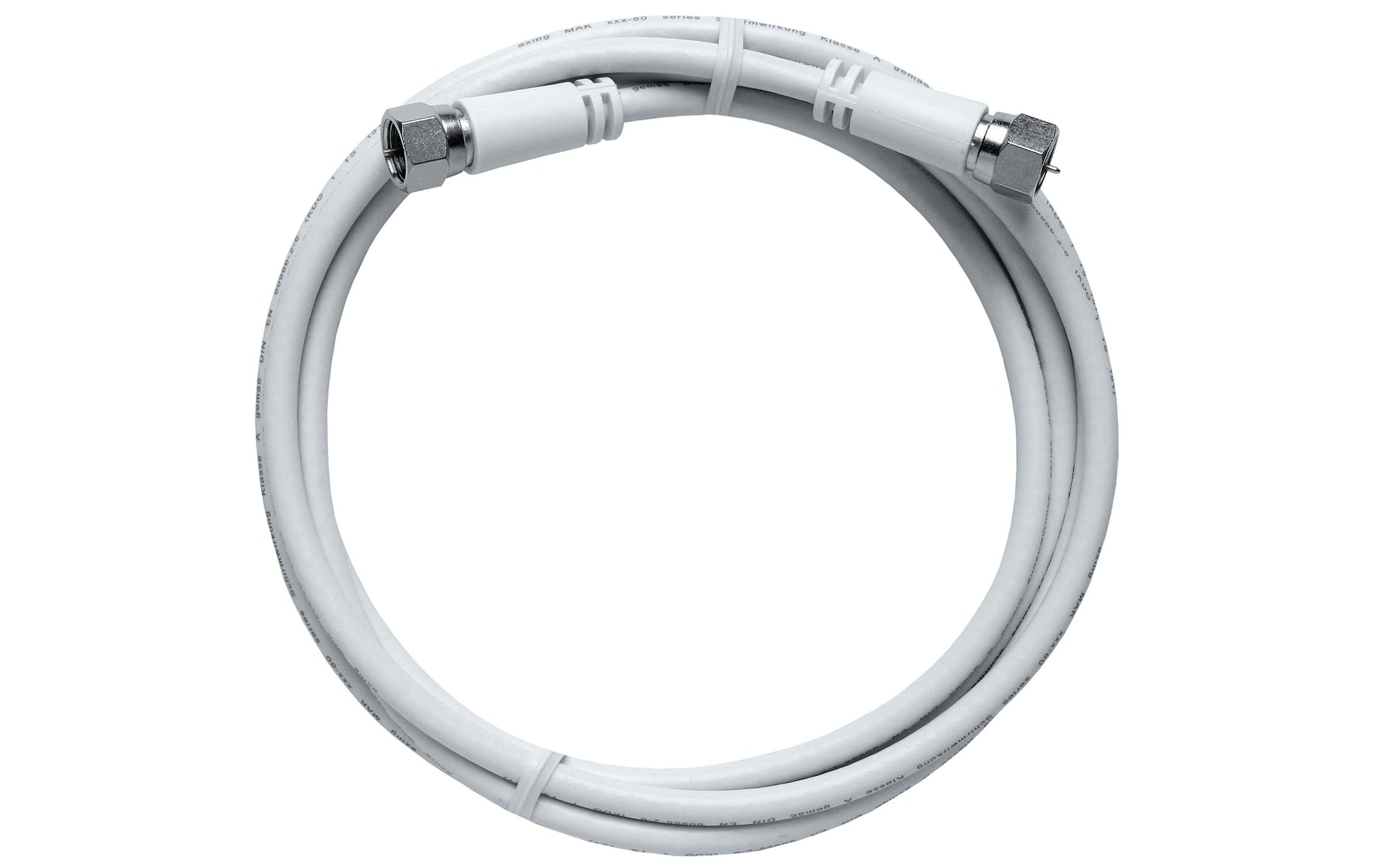 Axing Koax-Antennenkabel (IEC) – 5 m – Weiss