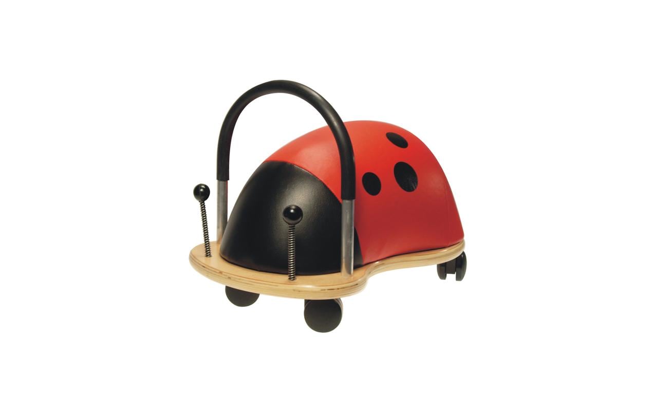 Wheely Bug Wheelybug Aufsitztier Marienkäfer – max. 25 kg, PU/Schaumstoff/Holz – 23 × 30 × 38 cm – ab 1 Jahr – mehrfarbig