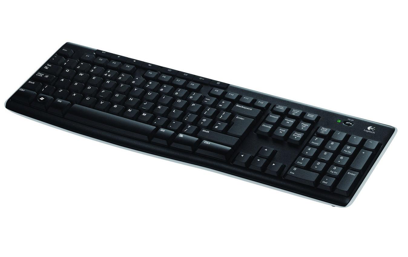 Logitech K270 – Tastatur, kabellos (Bluetooth/2,4 GHz), DE-Layout (DE) – für Windows