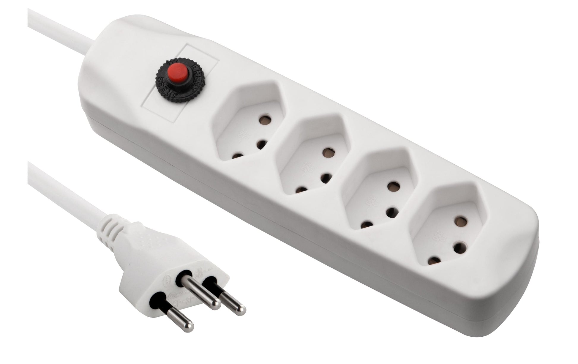 FURBER.power KIT25 – Steckdosenleiste, 4× T13, 1,5 m, Stecker T12