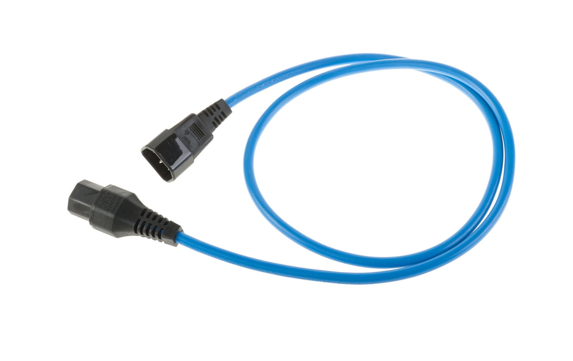 IEC LOCK Netzkabel – IEC C14 zu IEC C13, 1,5 m, 10 A, Blau