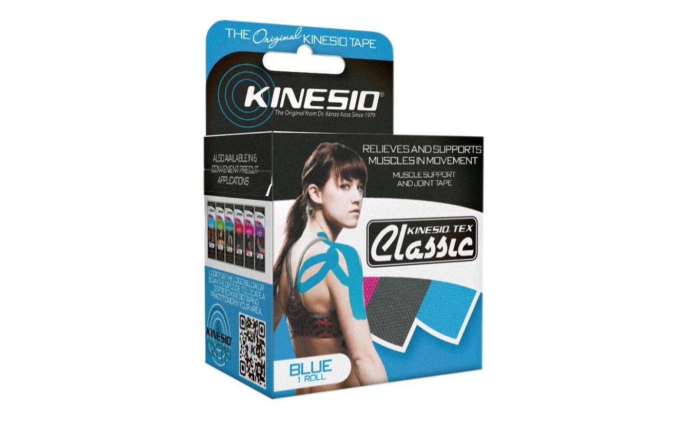 Kinesio Binde Tex Classic – 50 mm × 4 m, blau, Baumwolle, hypoallergen, latexfrei