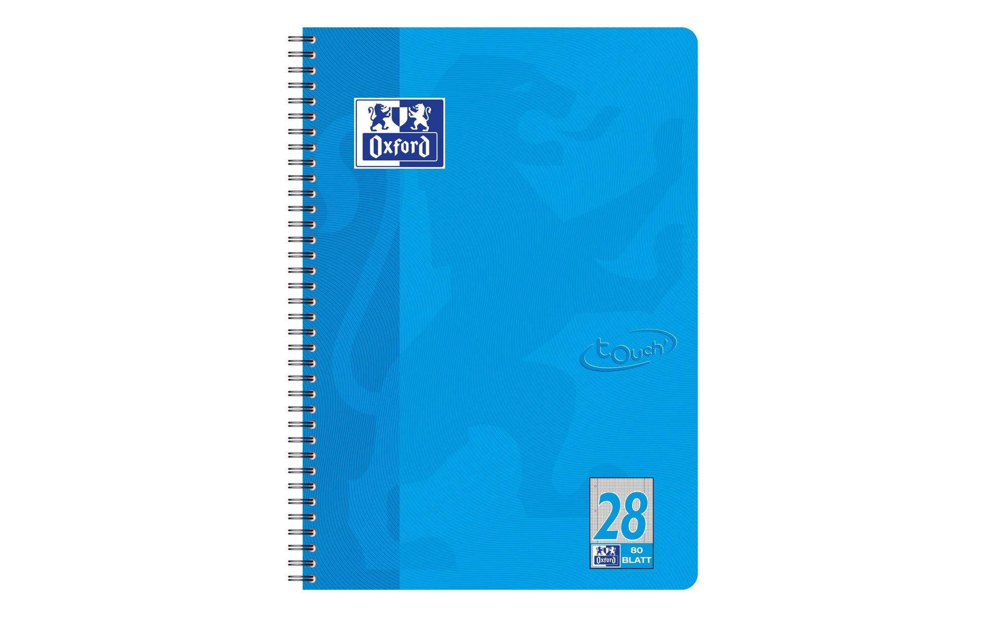 Elba Collegeblock, Karton, 80 Blatt, 4-fach gelocht, perforiert, 90 g/m² – Meerblau, für SCRIBZEE App