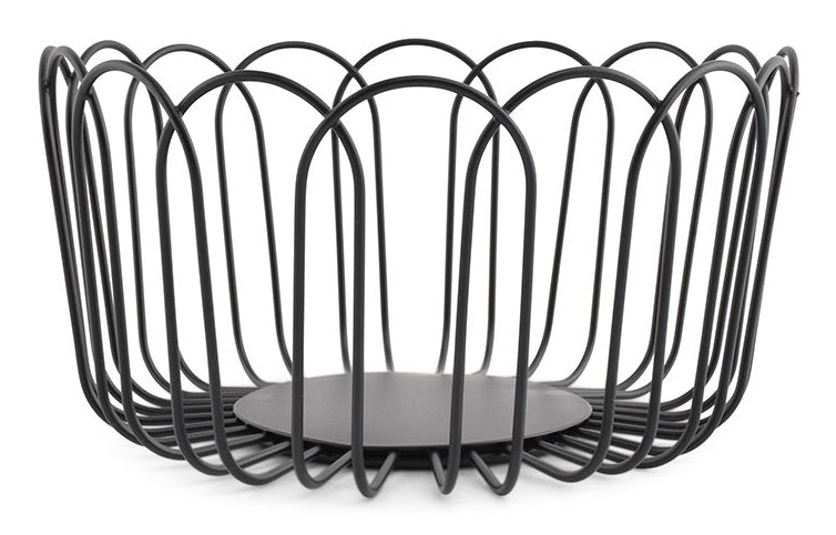 ONA Schüssel – Ø 19,0 cm, H 10,3 cm, Metall (Eisen), Schwarz